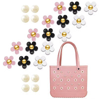5 pink 5 black 5 white 8 pearls