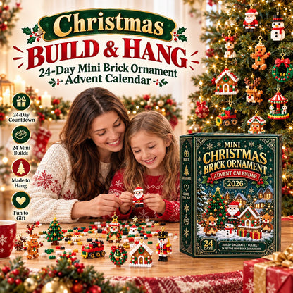 Christmas Build & Hang – 24-Day Mini Brick Ornament Advent Calendar 50%off
