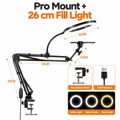 FlexiView Adjustable Phone & Camera Desk Mount