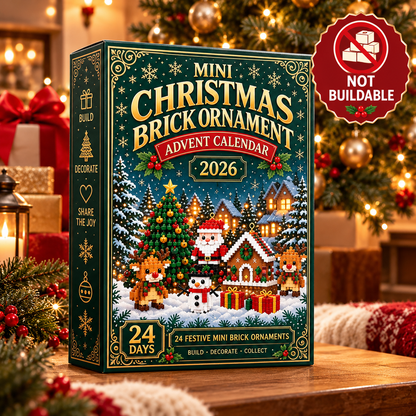 Christmas Build & Hang – 24-Day Mini Brick Ornament Advent Calendar 50%off